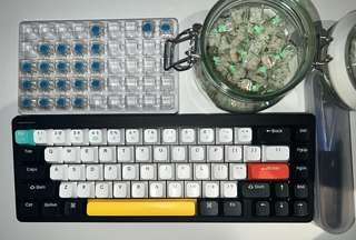 Mechanical Keyboard NuPhy Halo65 + swiches(gateron blue & baby kangaroo)