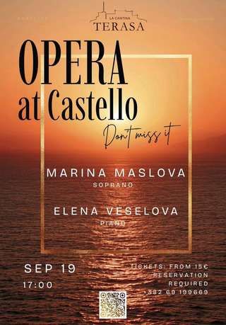Закрытие летнего сезона концертом "Opera Sunset" на Террасе "La Cantina" (Cast