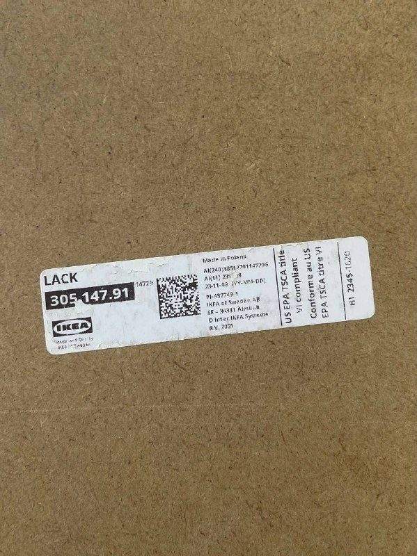Столик IKEA LACK 35х35 — фото 1 из 2