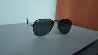 Ray Ban Aviator Total Black (XXL 140mm), б.у., состояние отличное