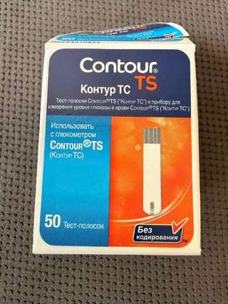 Тест-полоски для глюкометра Contour TS (не подойдут для Plus Elite), 49 штук и