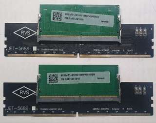 16GB (8+8) DDR5 DIMM через адаптер