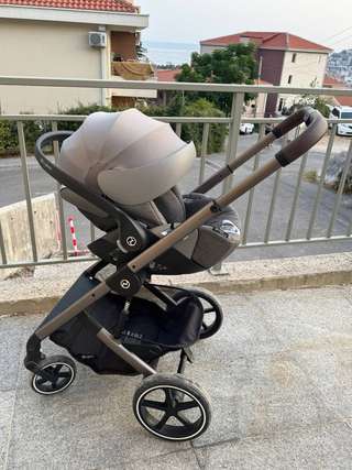 Коляска 3 в 1 Cybex Balios S Lux + автолюлька Cybex Cloud Z i-Size Platinum