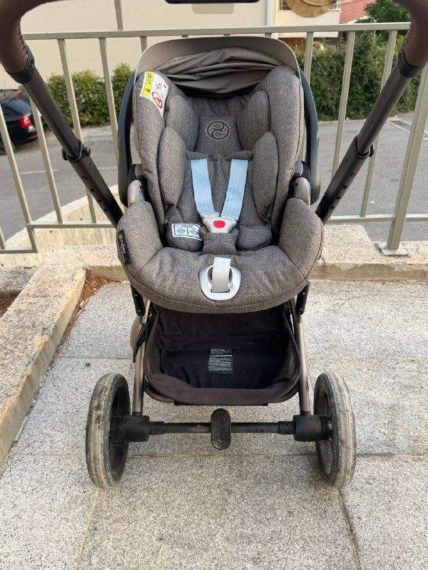 Коляска 3 в 1 Cybex Balios S Lux + автолюлька Cybex Cloud Z i-Size Platinum — фото 4 из 5