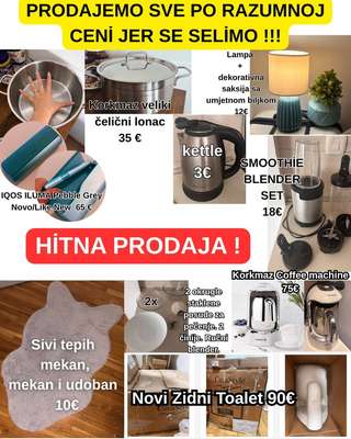 Prodajemo sve po razumnoj ceni jer se selimo!!️❗️