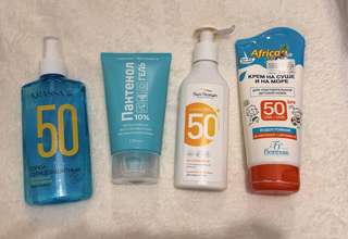 Солнцезащитные средства SPF 50