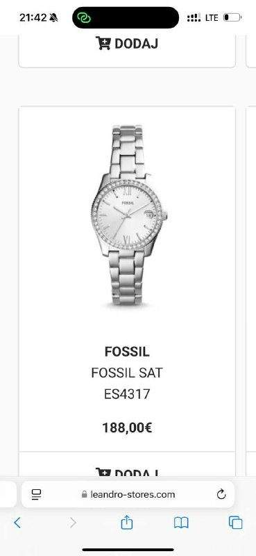 Часы женские Fossil — фото 1 из 2