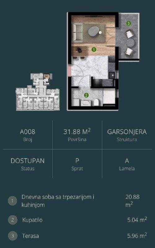 📍 €64.000 · Продажа: квартира-студия от застройщика в новом комплексе — фото 2 из 2