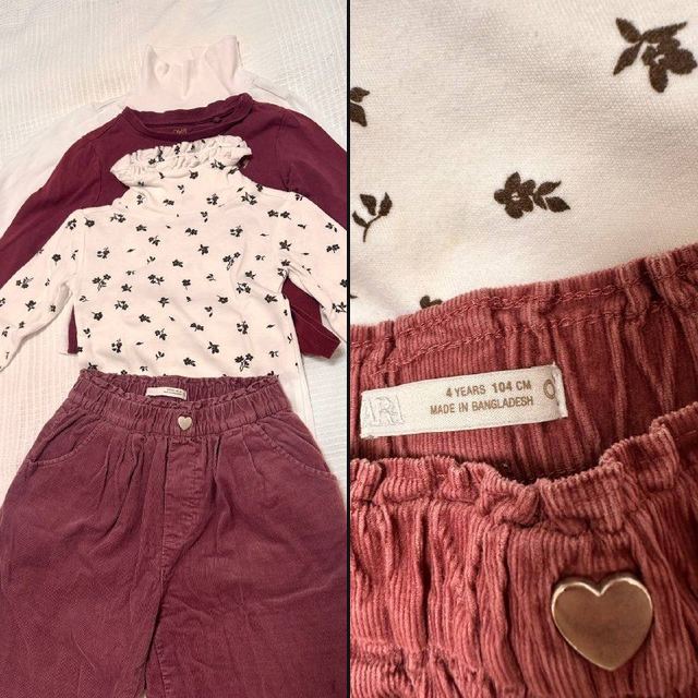 Теплые штанишки Zara ( c подкладкой) 4 года ( 104р)