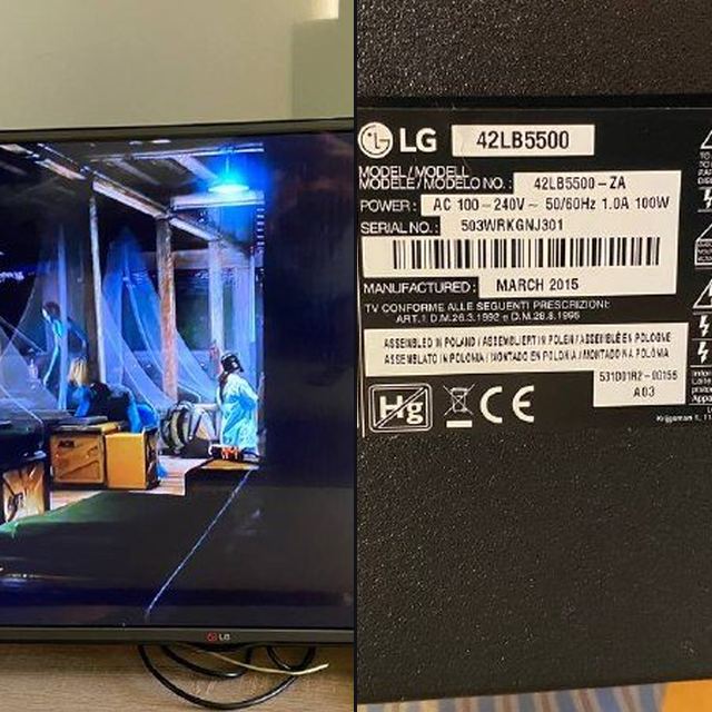 Продам телевизор LG, 42"диагональ, б/у в отличном состоянии с оригинальным пул