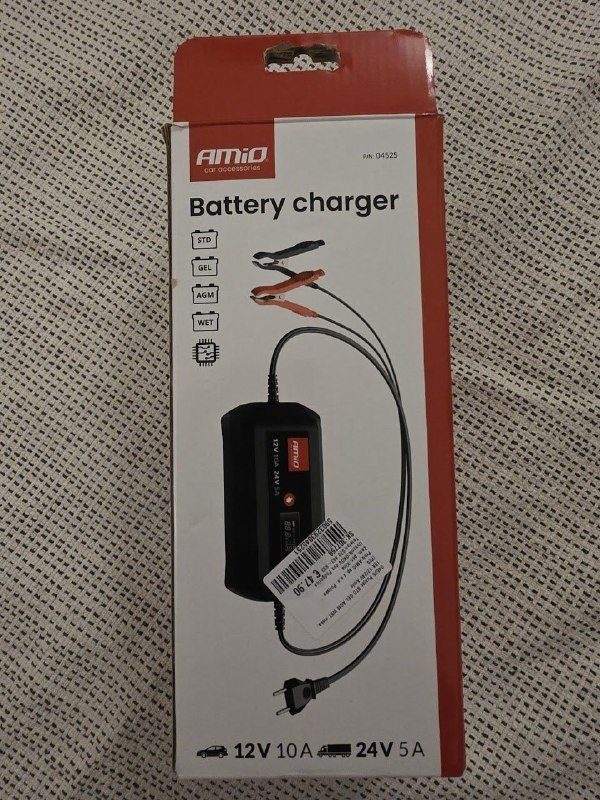 Продам комплект AMiO: Jump Starter 3-в-1 + зарядное устройство для аккумулятор — фото 1 из 4