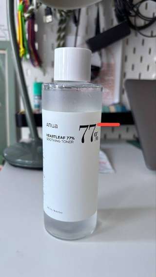 Anua heartleaf 77% toner 250 мл, остаток 80%