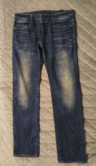 1. Мужские джинсы G-STAR RAW Revend Straight. Размер указан 34, но судя по том