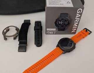 🔥 Garmin Fenix 7 Sapphire Solar Titanium (Carbon Gray)