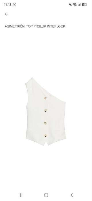1. Ассиметричный топ zara. Размер s. 500 дин