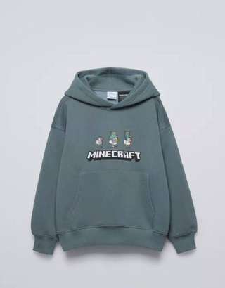 Худи Zara, детское, размер 164, хлопок, лого Minecraft, 1000 RSD, Белград, Дор