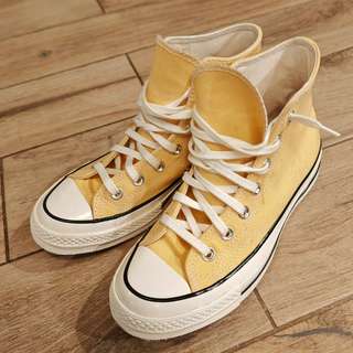 Жёлтые Converse Chuck 70 высокие