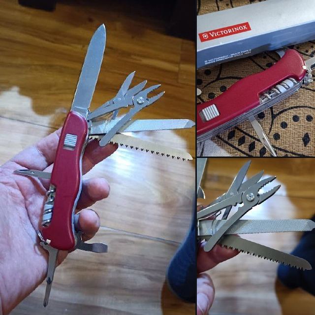 Легендарный нож - мультитул Victorinox, винтажная модель 0,9064, такая уже не