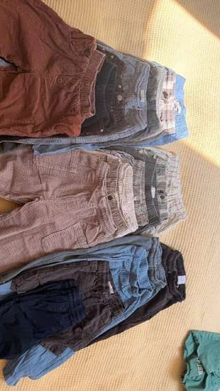 17 пар штанов zara на 4-5 лет