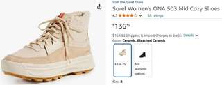 Новые женские ботинки Sorel Women's ONA 503 Mid Cozy Shoes, размер 41 (США р-р