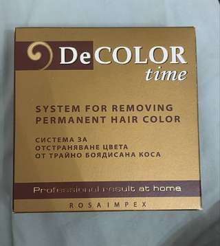 Смывка для волос DeCOLOR time для домашнего использования (новая, не использов