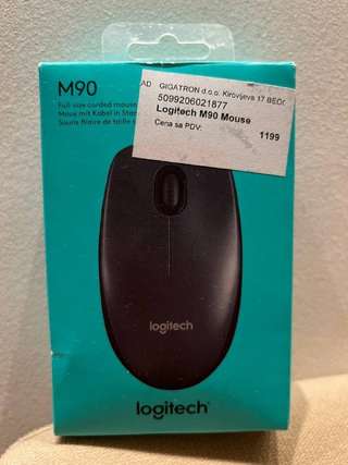 Продам: · Компьютерная проводная мышь Logitech M90 новая