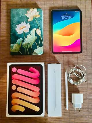 Продам iPad mini 6 WiFi + Apple Pencil 2 в отличном состоянии 400е, Тиват