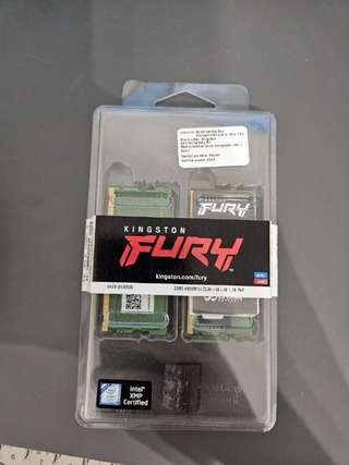 Продам оперативную память для ноутбука kingston fury sodimm ddr5 4800 64gb!