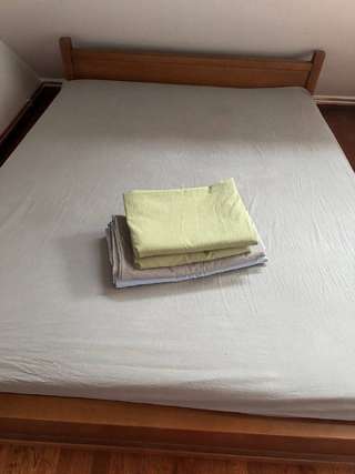 Пододеяльник (серый,голубой) 200/200 новый IKEA 1000 динар