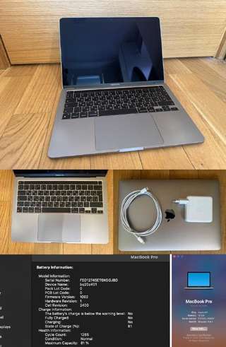 MacBook pro 13 m1 16gb 512gb