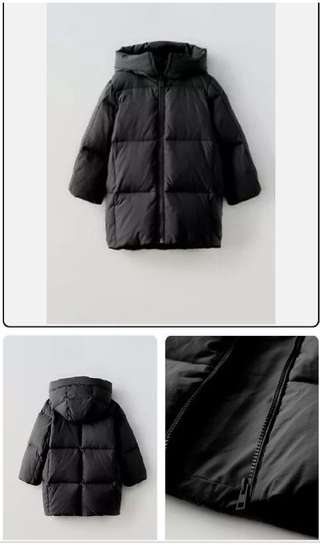 Новый, с этикетками, пуховик ZARA, размер 8-9 лет (130 см)