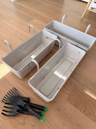 Подвесные горшки на балкон ikea