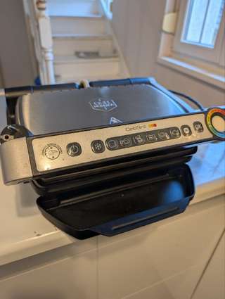 Tefal OptiGrill · Покупали в Финляндии, поэтому бренд OBH Nordica