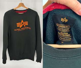 свитшот alpha industries
