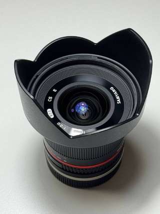 Широкоугольный объектив Samyang 12mm f/2 (NCS CS) для Sony E. Почти не использ