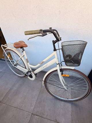 Городской велосипед с корзиной CAPRIOLO AMSTERDAM LADY 28"HT 18" бежевый