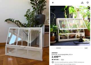 Декоративная мини-тепличка IKEA ÅKERBÄR