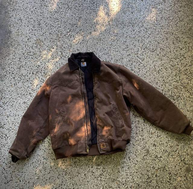 1) куртка Carhartt Santa Fe Jacket, Brown, начало/середина 00х, теплая на осен — фото 2 из 2