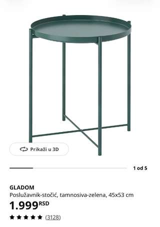 Столик ikea 2шт · зеленый и черный