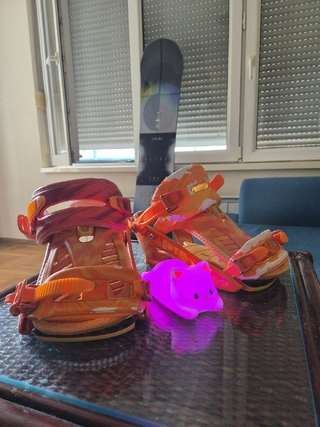 Продаю крепления для сноуборда Nitro Pusher Raiden orange размера Large