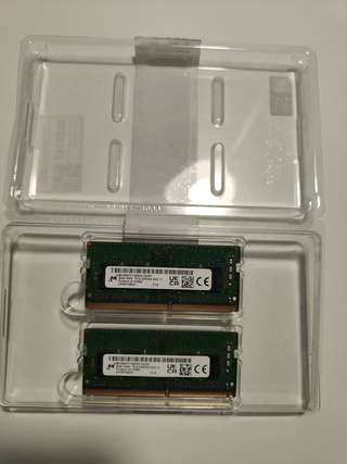 Оперативная память Micron для ноутбука, 2 планки по 8 ГБ, DDR4-3200, исправны