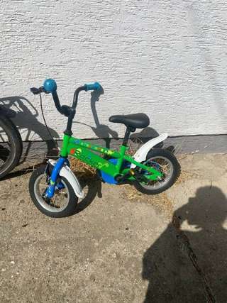Велосипед детский с приставными колесами, ADRIA ROCKER 12". Почти новый