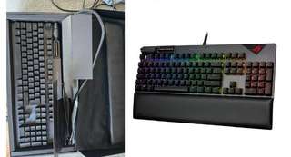 Клавиатура ASUS ROG Strix Flare II UK проводная механика, UK раскладка, с родн