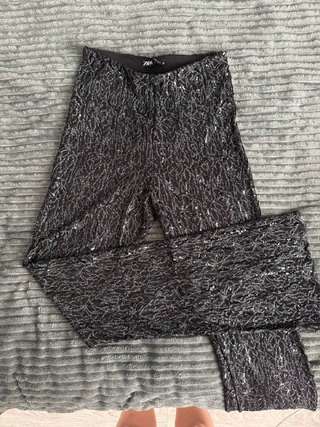 Брюки клеш прозрачные Zara