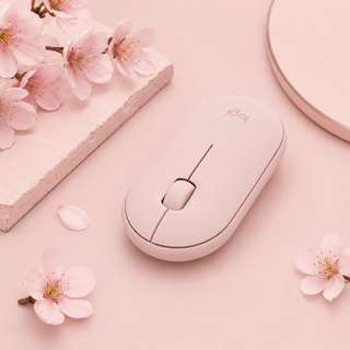 Беспроводная мышь Logitech Pebble M350 в оттенке Rose
