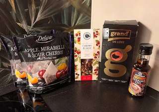 Фруктовый чай Deluxe в пирамидках, остаток пол пачки и +одна целая пачка (срок