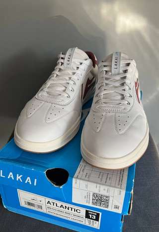 Продаю кроссовки Lakai Atlantic WHITE/BURGUNDY LEATHER