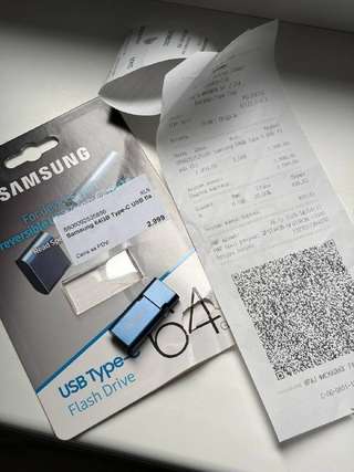 USB Type-c флешка на 64гб, 1500 динар