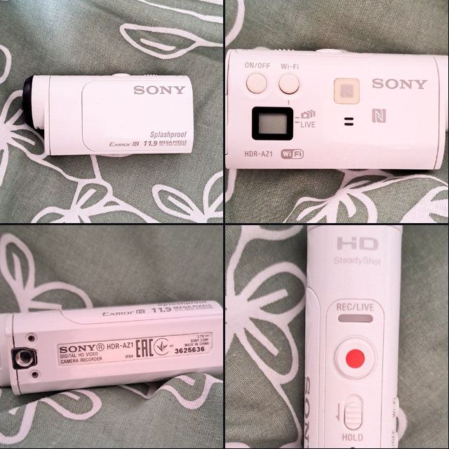 Продам отличную оригинальную экшн-камеру Sony HDR-AZ1 Mini в хорошем состоянии