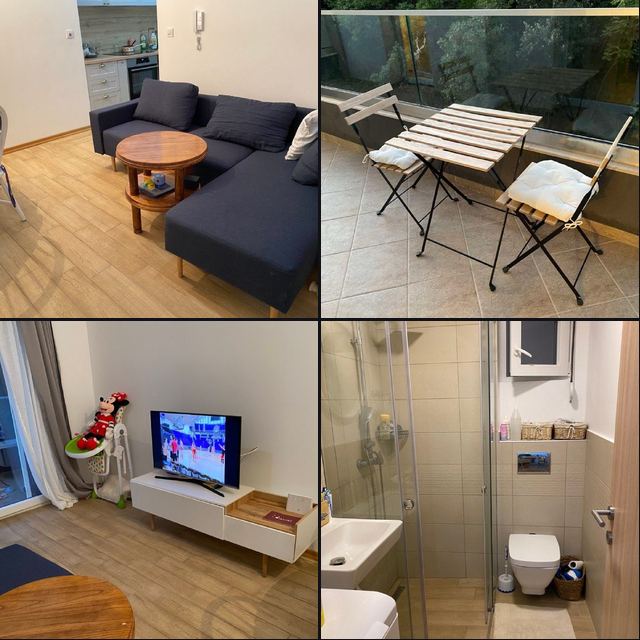🏠 Квартира с 1 спальней · Будва, Улица Маслина · €600 / мес